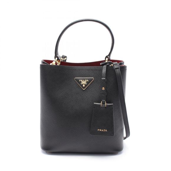 Prada SAFFIANO CUIR handbag leather black - Picture 1 of 5